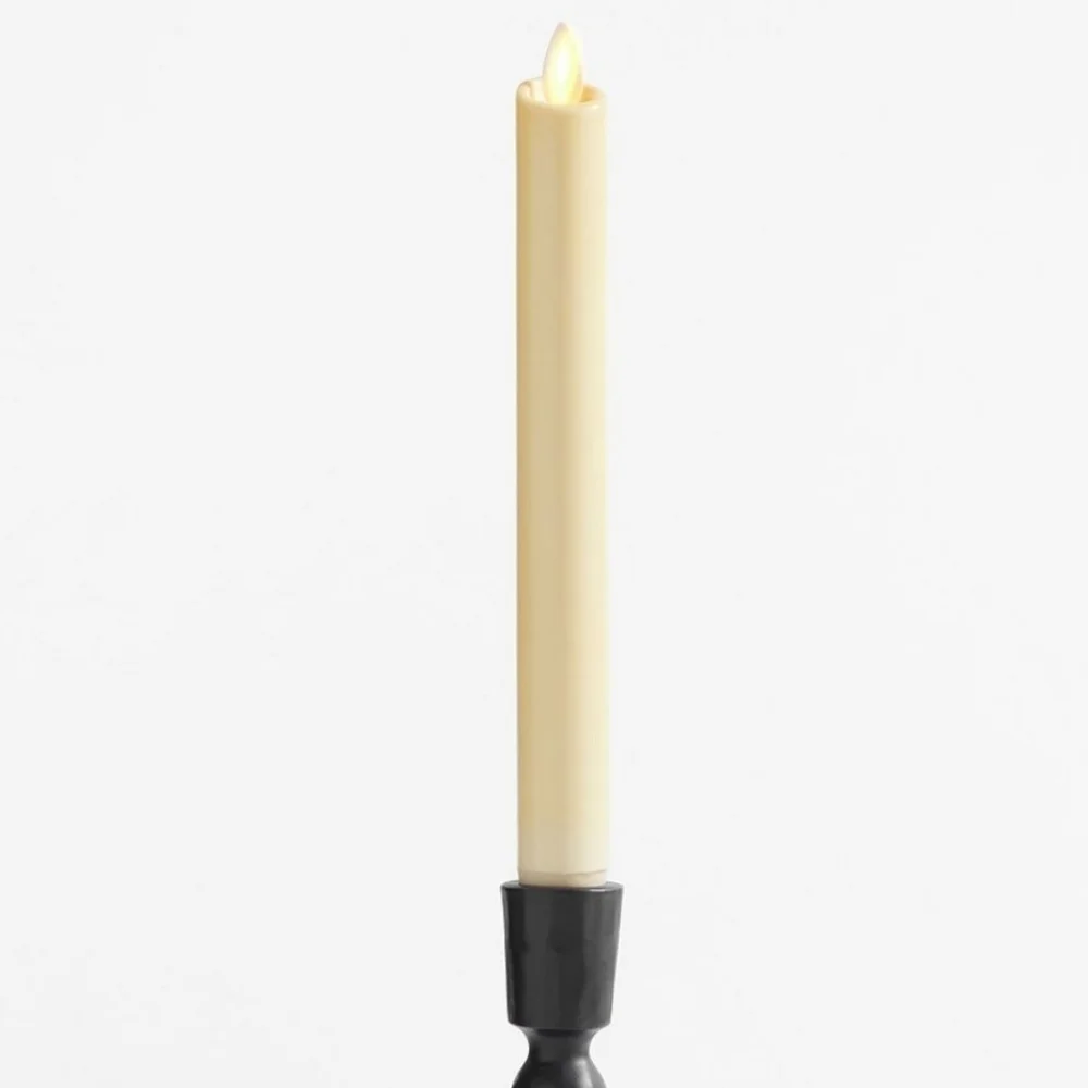 ♥️BUY 5 GET 3 FREE  Premium Flickering Flameless Wax Taper Candle,$59, Natural